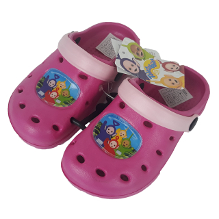 Detské kroksy Teletubbies TMAVORUŽOVÉ - výpredaj