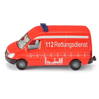 Siku Model ambulancia Frankfurt Mercedes-Benz 0805 1:55