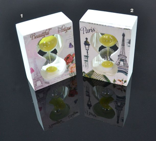 Presýpacie hodiny 10cm žlté