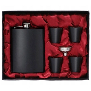 Ploskačka 240ml Black sada