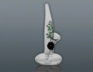 Inhalátor sklenený Listy 14 cm