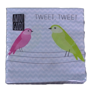 Servítky Avant Garde Tweet 33x33cm 20ks 