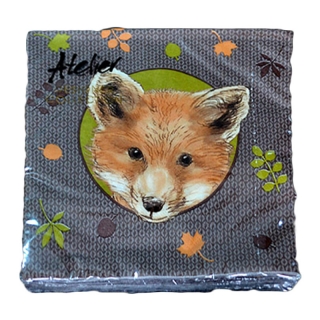 Atelier Servítky 20ks Fox 33x33cm