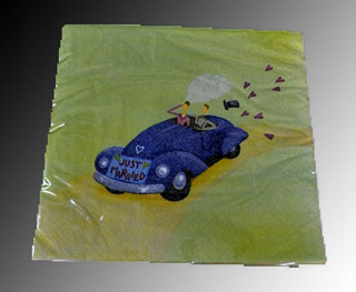 Servítky 33x33cm 16ks JUST MARRIED