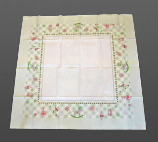 Obrus Alouette 80x80cm zelený