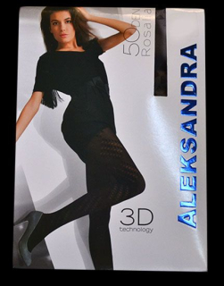 Dámske pančuchové nohavice 3D fialové 50 den 6747