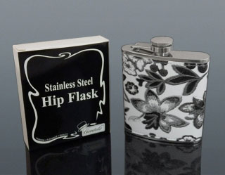 Ploskačka kožená kvety 180 ml 
