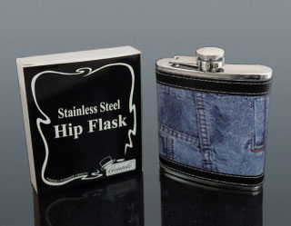 Ploskačka kožená jeans 180 ml 