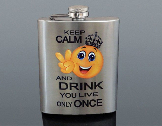 Ploskačka nerez: KEEP CALM 240 ml 