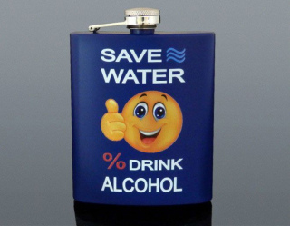 Ploskačka nerez: SAVE WATER 210 ml 