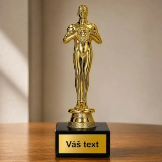 Soška Oskar s vlastným textom 18 cm