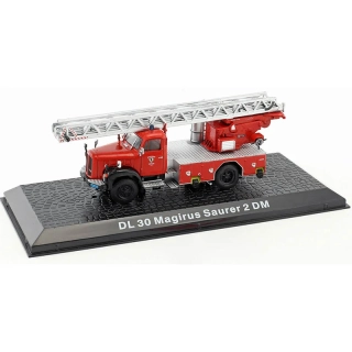 DeAgostini Model hasičského auta DL30 Magirus Saurer 1:72