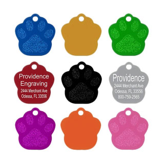 Známka pre psa Paw Small 26x28mm