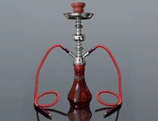 Inhalátor s hadičkami 48cm/2 červená s kufríkom
