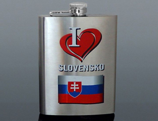 Ploskačka nerez: I LOVE SLOVENSKO 240ml
