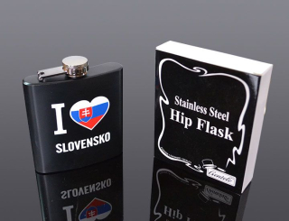 Ploskačka nerez I LOVE SLOVENSKO 180ml