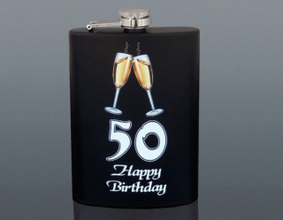 Ploskačka nerezová 50 Happy Birthday 240ml