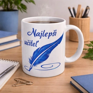 Hrnček Najlepší učiteľ Pero