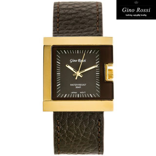 Náramkové hodinky GINO ROSSI - VENICE gold/brown