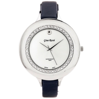 Náramkové hodinky GINO ROSSI - 312A silver/navy