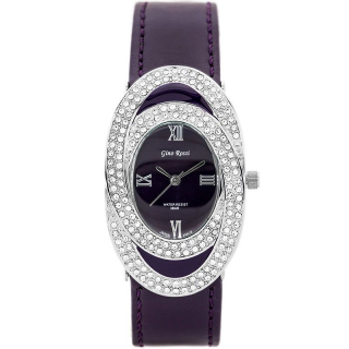 Náramkové hodinky GINO ROSSI - 6457A violet/silver