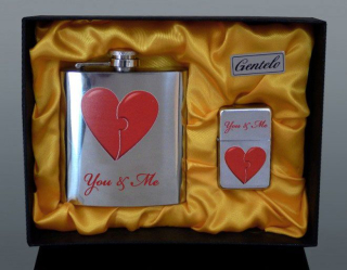 Ploskačka You&Me 180ml so zapaľovačom