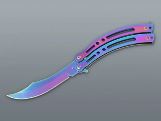 Nôž motýlik Rainbow 23/11cm