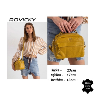 Kabelka kožená Rovicky TWR-75 yellow