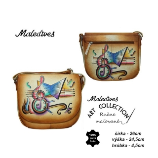 Kabelka kožená Maledives LB-1901-ART VIII.
