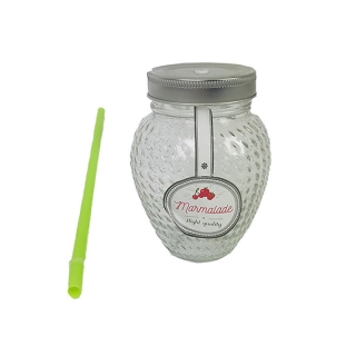 Pohár so slamkou Smoothie Marmelade 500ml 77-1E