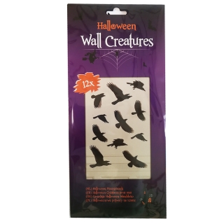 Halloweenska výzdoba vtáci