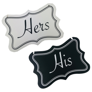 Svadobná tabuľka dekoračná His/Hers