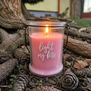 Sviečka v skle Light My Fire 160 g ružová
