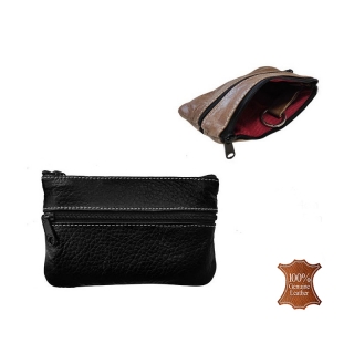 Kožená kľúčenka KL-01 black