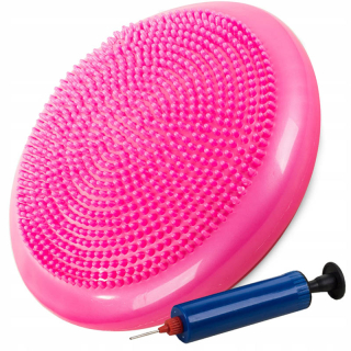 Senzomotorický vankúš 32 cm s pumpou ružový