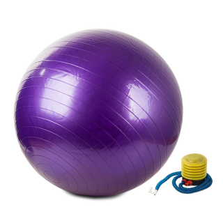 FitBall Gymnastická lopta s pumpou 75cm fialová