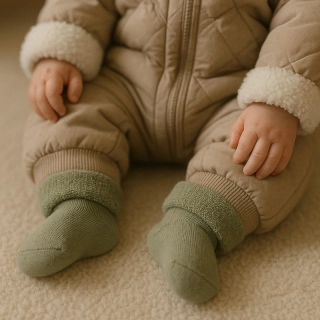 Tuptusie Ponožky pre deti frote 10-12cm 2-4 roky