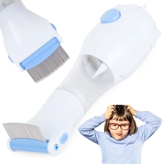 Elektrický hrebeň na vši a hnidy s filtrom a vysávačom