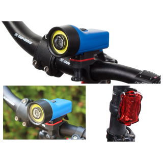 Svetlá na bicykel 5+1 LED 1 COB