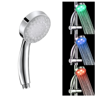 LED Sprchová hlavica farebná