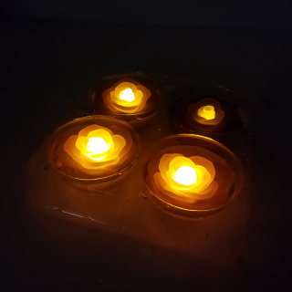 Plávajúce LED sviečky GA38185 4ks
