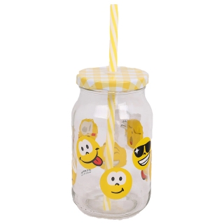 CERVE - Pohár so slamkou Smoothies smile