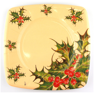 Classic Christmas - Papierové taniere 8 ks