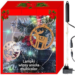 LED Vianočná reťaz Vlasy anjela 200 LED multicolor 