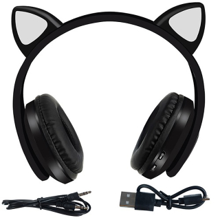 Slúchadlá BT 5.0 LED black