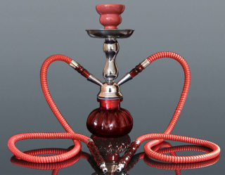 Inhalátor s hadičkami 26cm/2 červená