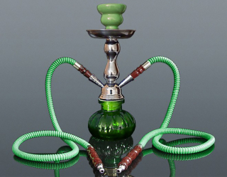 Inhalátor s hadičkami  26cm/2 zelená