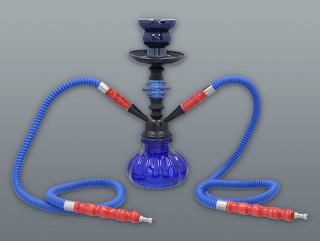 Inhalátor s hadičkami 28cm/2 modrý