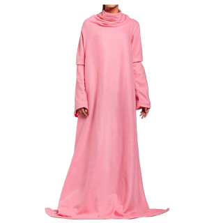 Snuggie - Televízna deka s rukávmi 180 x 138 cm ružová