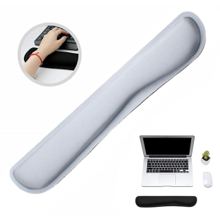Gélová ergonomická podložka pod klávesnicu biela